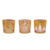 High Quality Glass Crystal Candle Holder Engraved Design