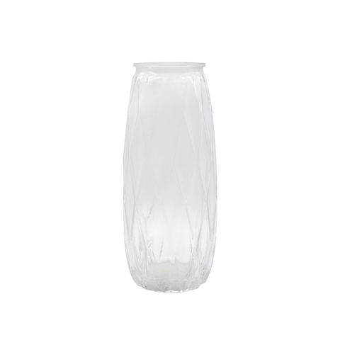 Opened Rim Colorful Cylinder Glass Vases for Home Decoration