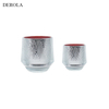 Christmas And Glass Candle Holder with LED Light for Home Decoration