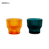 Custom Luxury Glass Candle Jar Painted Candle Holder