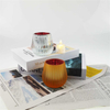 Black Table Centerpiece Candle Holder Various Color Glass Votive Cups