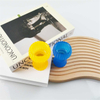 Home Gift Bowl Shape Glass Candle Holder with Wooden Lid