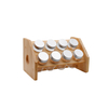 8PCS High Borosilicate Glass Jar with Metal Lid in The Wooden Shelter