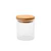Multi-Sized Air-tight Cylinder High Borosilicate Glass Food Jar with Bamboo Lid, For Kitchen Use, Large Capacity
