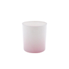 DEROLA White Gradient Pink Glass Candle Holder