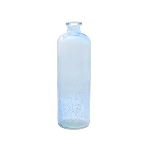 DEROLA Clear Bubble Floor Blue Vase