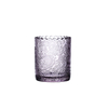Tapered Shaped Votive Glass Candle Holders with Decal