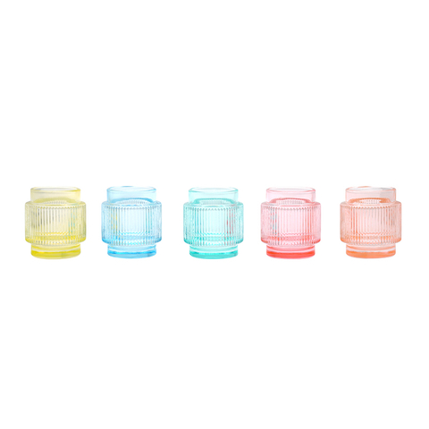 Clear Glass Tealight Candle Holders (24 Pack) 1.25 X 2 Inches
