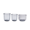 Straight Sided Amber Clear Empty DIY Candle Holder