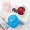 Black Table Centerpiece Candle Holder Various Color Glass Votive Cups