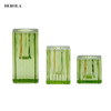 Christmas Pattern Plated Hardware Cover Glass Candle Holder