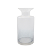 DEROLA Gradient Grey Glass Vase for Flowers