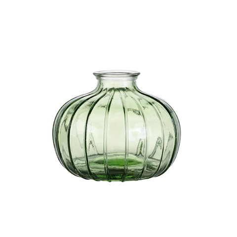 DEROLA Green Round & Bud Vases