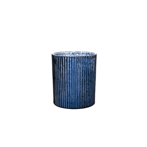 Fashion Dotted Design Glass Candleholder with Unique Lid