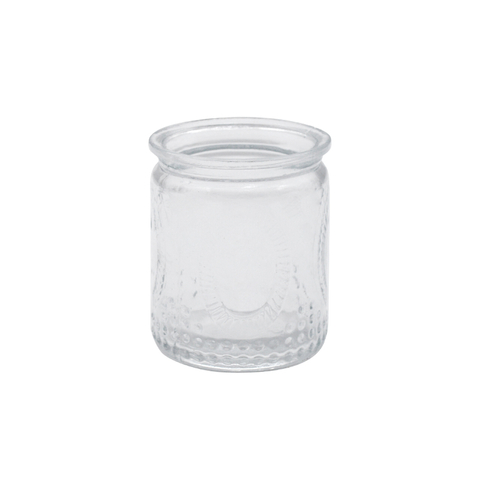 Honey Transparent Round Glass Food Storage Jars with Lids-DRL237027