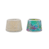 Pearly Dinner Mosaic Glass Candle Holders