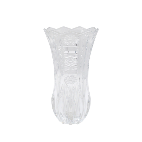 Home Decor Spiral Stair Design Ceramic Stand Cylinder Glass Vases