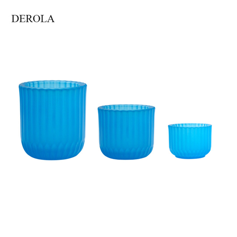 Decorative Freshness Glass Candle Holders in Different Designs And Sizes