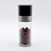 Cylinder Glass Bottle with Stainless-Steel Rotatable Cap for Salt And Pepper Grinder, Kitchen Use