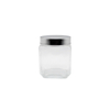 DEROLA Glass Jars for Kitchen, Storage Jars with Metallic Lids – Suitable for Snacks, Coffee, Pet Treats – Screw-On Lid