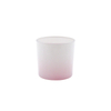 DEROLA White Gradient Pink Glass Tealight Candle Holder