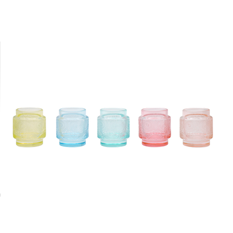 Wholesale Flint Handmade Chinese Glass Candle Holder for Home Decor