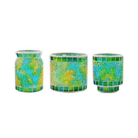 Colorful Glass Mosaic Candle Holder for Sale
