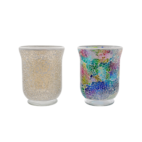 Luxury Mosaic Candle Jars Glass Tea Light Votive Holder