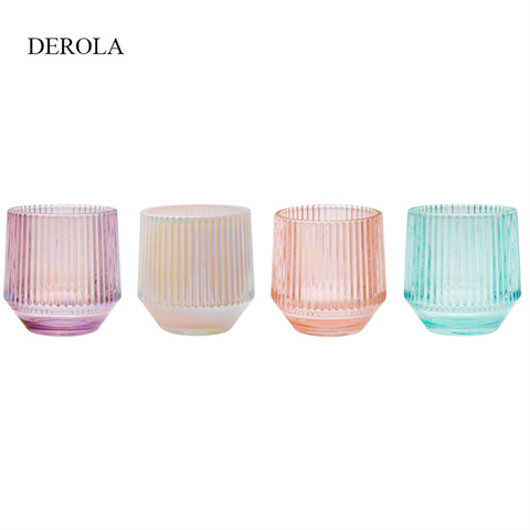 Wholesale Creative Crystal Glass High Quantity Colored glass candle lamp shades for Home Decoration