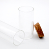 High Borosilicate Glass Jars with Cork Lid for Food Storage