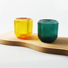 Customized Color Printed Egg Shaped Glass Votive Candle Holder