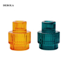 New Christmas Printing Glass Candle Holder Tealight Holder Xmas Holder