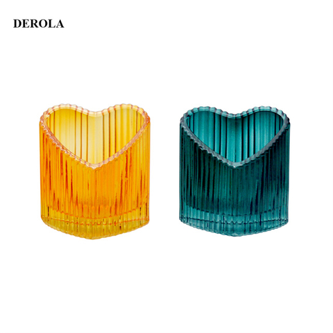 Popular Customized Cylinder Glass Candle Jar Holder with Bamboo Lid