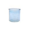 DEROLA 10cm Height Sprayed Blue Color Glass Vase