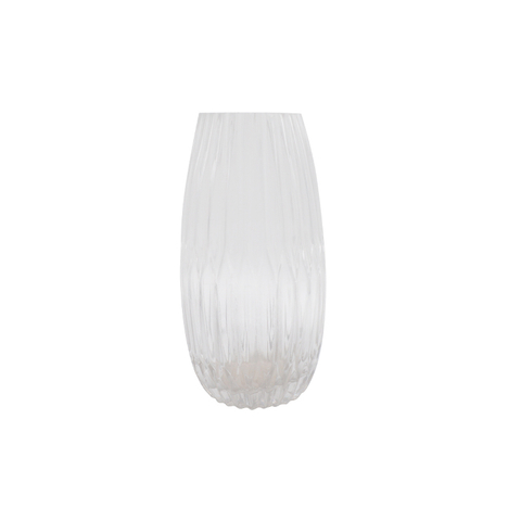 DEROLA Ridged Glass Vase