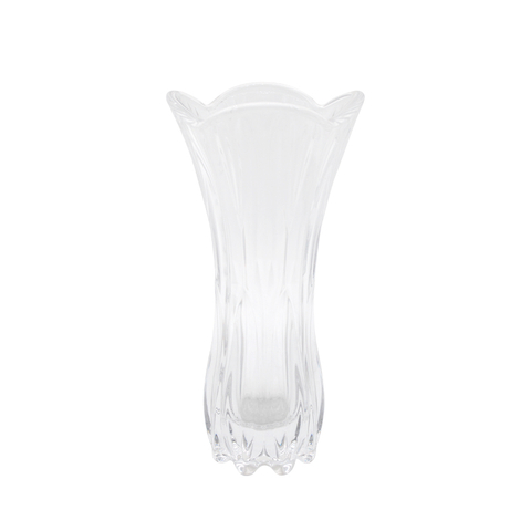 Fashion Round Lantern Stripe Belly Clear Different Size Drcoration Glass Vase for Folwer