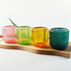 Customized Color Printed Egg Shaped Glass Votive Candle Holder