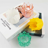 Wholesale Luxury Home Decor Candle Jars Round Shape Glass Candle Holder