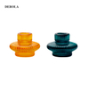 Cylinder Shape Gold Metal Color Candle Cup Glass Jar Custom Candy Holder for Candle Making