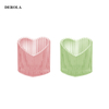 Popular Customized Cylinder Glass Candle Jar Holder with Bamboo Lid