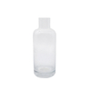 DEROLA Large Round Clear Glass Vase 