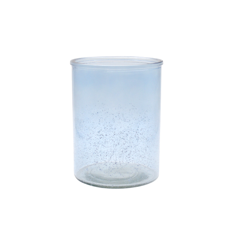 DEROLA Sprayed Blue Color Glass Vase