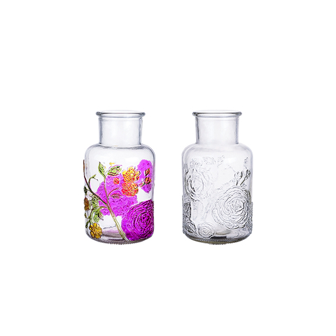 Customized Wholesale Colorful Glass Standing Clear for Home Decoratio Christimas Craft