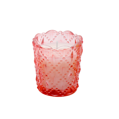 Wholesale Soy Wax Custom Mutil Color Glass Scented Candle Holder with Metal Lid