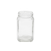 Square Edge Empty Clear Glass Lucid Nuts Food Storage Jars-DRL237023