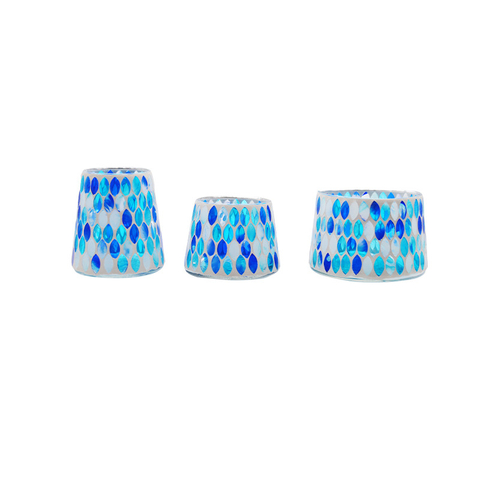 Wholesale Colorful Handmade Cute Small Size Mosaic Candle Holder