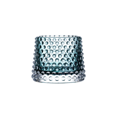 Custom Shaped Clear Glass Candle Holder