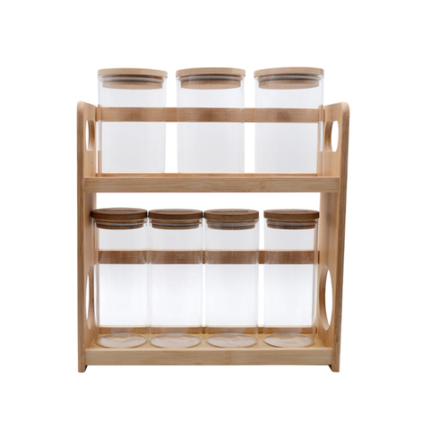 Candy Cookie Grain Nuts Rice Kitchen Food Storage Glass Jars with Lid-DRL233005