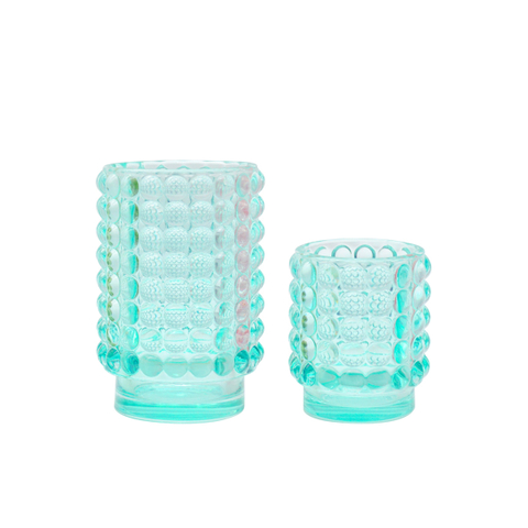 Customized Spray Glass Candle Jar with Grape Design