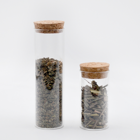 High Borosilicate Glass Jars with Cork Lid for Food Storage